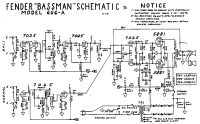 Fender Bassman-6G6A - Schematic